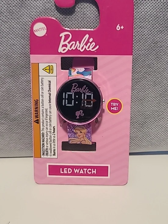 Kids Barbie Pink LED Watch (C5-X) - Picture 2 of 5